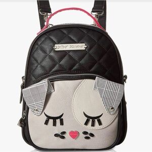 BETSEY JOHNSON WOMEN'S DIAMOND QUILT KITCH BACKPACK